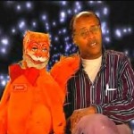 David Liebe Hart with the puppet I suspect Tim and Eric are holding hostage. True story.